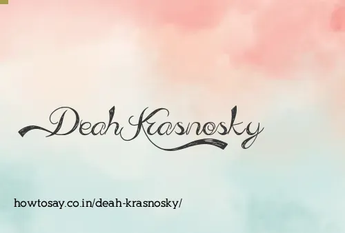 Deah Krasnosky