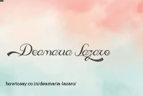 Deamaria Lazaro