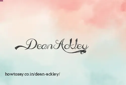 Dean Ackley