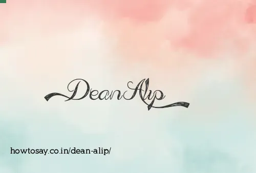Dean Alip