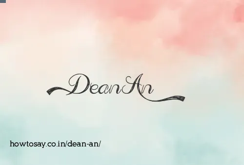 Dean An