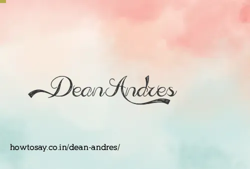 Dean Andres