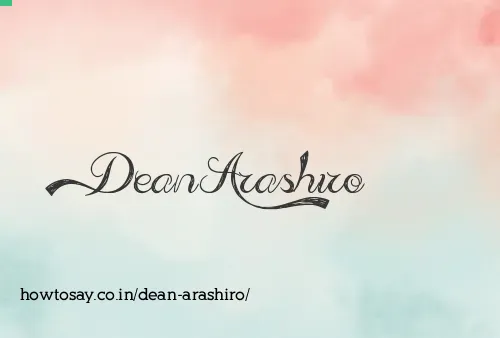 Dean Arashiro
