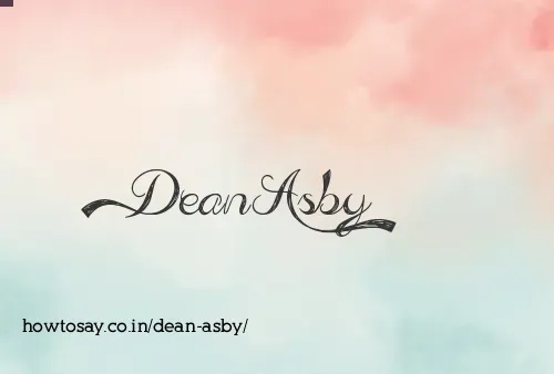 Dean Asby