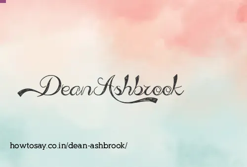 Dean Ashbrook