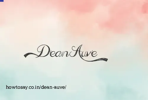 Dean Auve