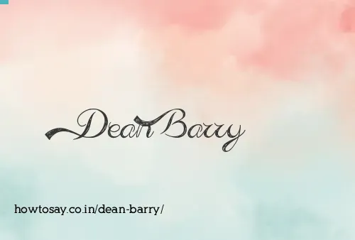 Dean Barry