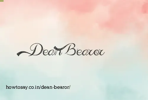 Dean Bearor