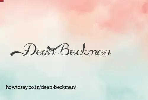Dean Beckman
