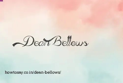 Dean Bellows