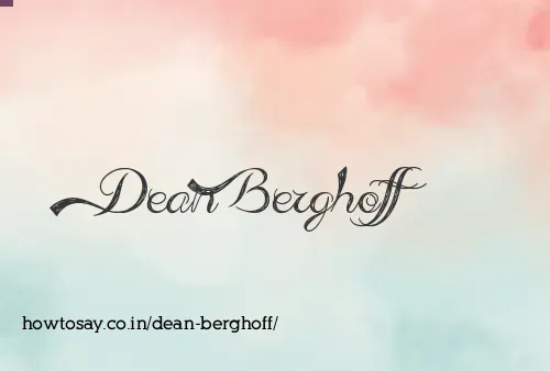 Dean Berghoff