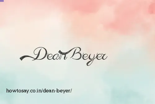 Dean Beyer