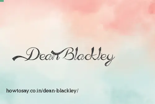 Dean Blackley