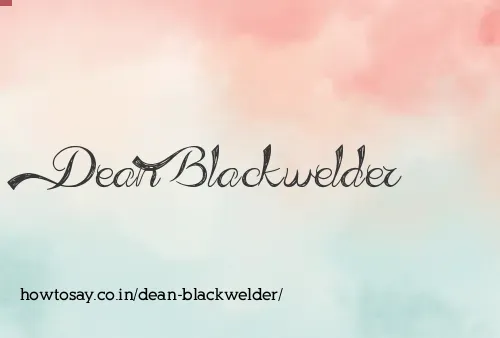 Dean Blackwelder