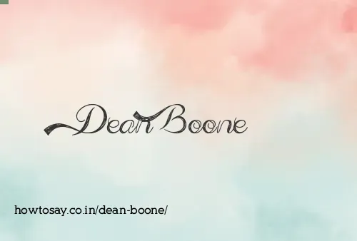 Dean Boone