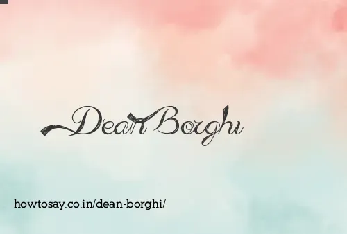 Dean Borghi