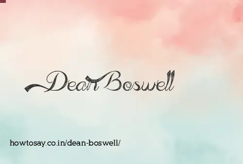 Dean Boswell