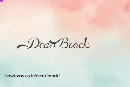 Dean Brock