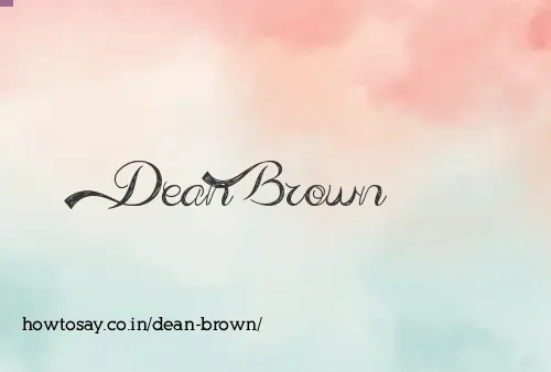 Dean Brown