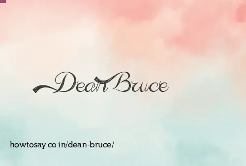 Dean Bruce