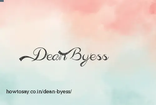 Dean Byess