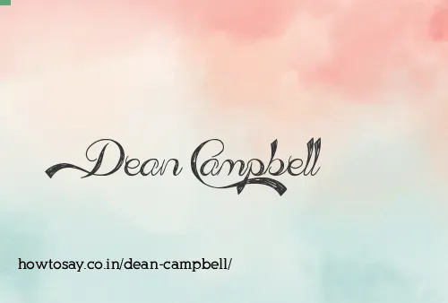 Dean Campbell