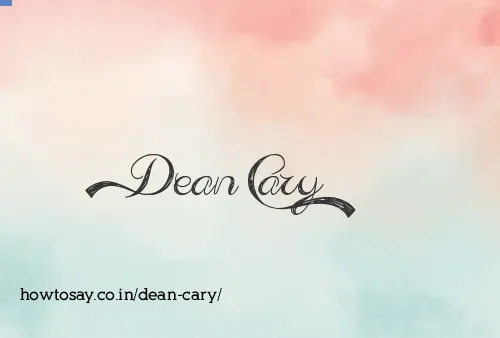 Dean Cary