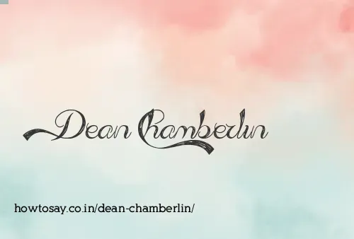 Dean Chamberlin