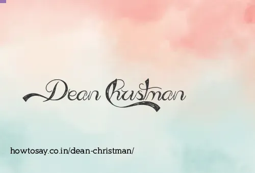 Dean Christman