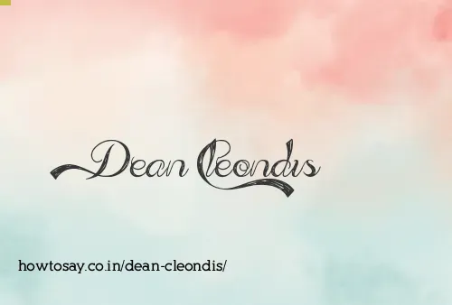 Dean Cleondis