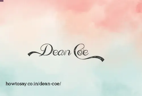 Dean Coe