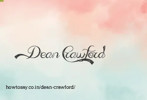Dean Crawford