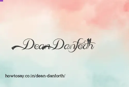 Dean Danforth