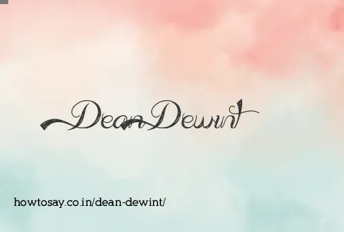 Dean Dewint