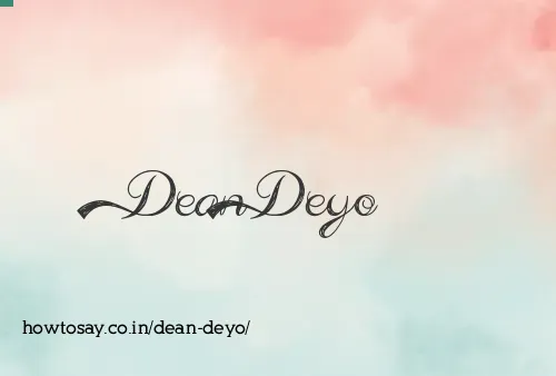 Dean Deyo