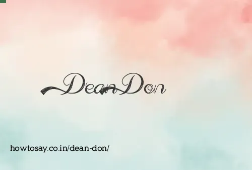 Dean Don