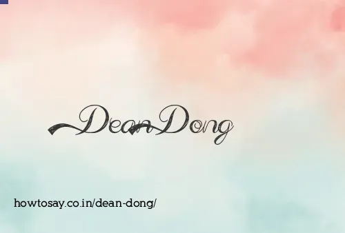 Dean Dong