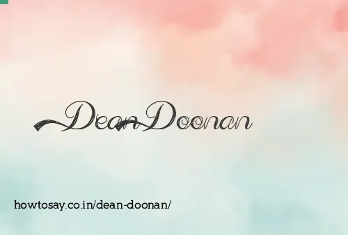 Dean Doonan
