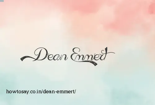 Dean Emmert