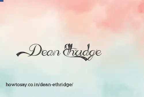 Dean Ethridge