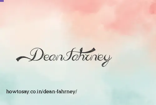 Dean Fahrney