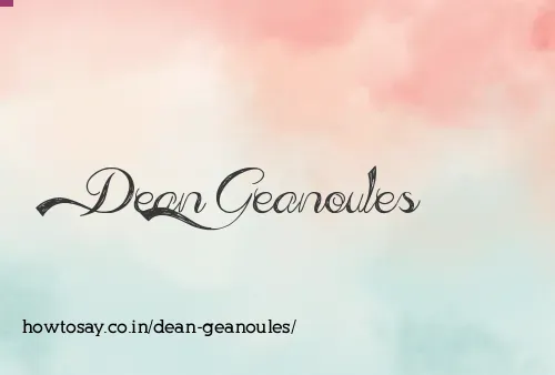 Dean Geanoules