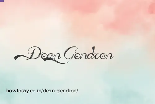 Dean Gendron