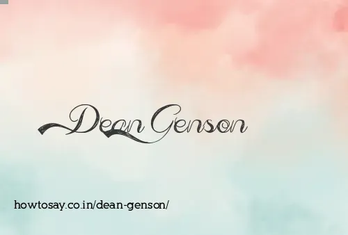 Dean Genson