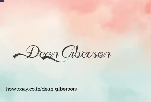 Dean Giberson