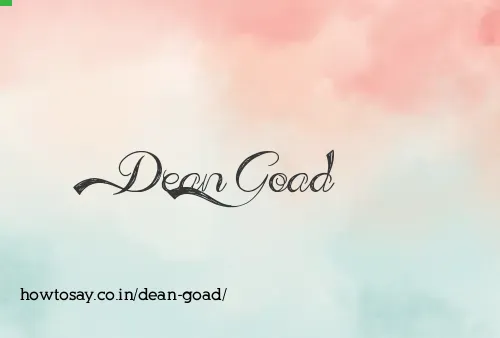 Dean Goad
