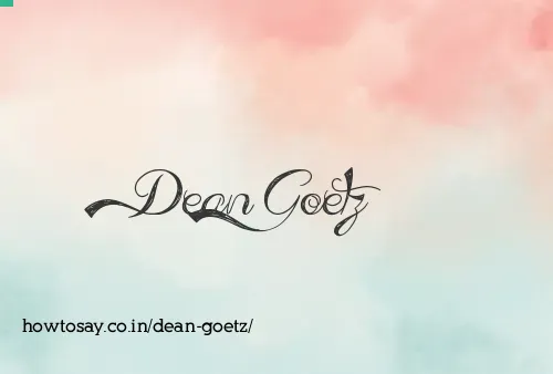 Dean Goetz