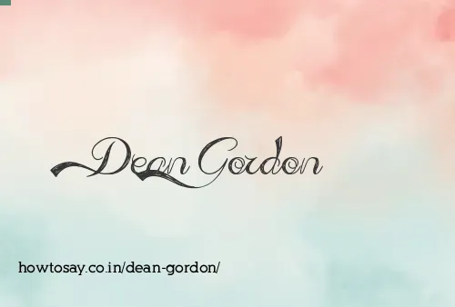 Dean Gordon