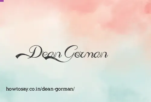 Dean Gorman
