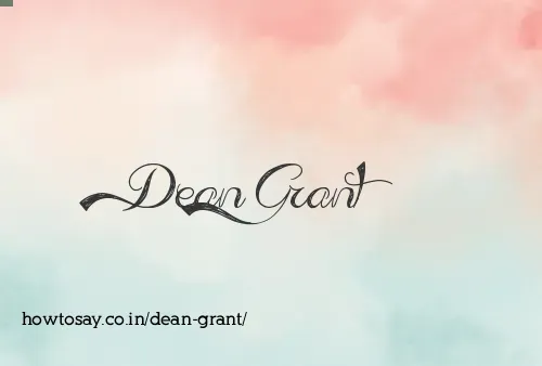 Dean Grant